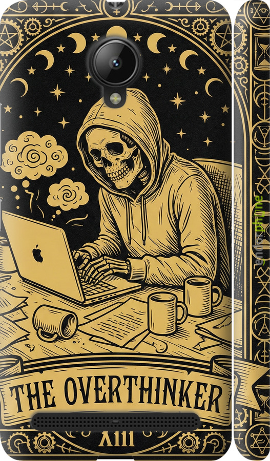 3D пластиковый матовый чехол The Overthinker для Lenovo Vibe C2 - 6774m-397 изображение 