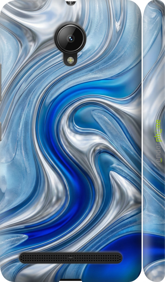 3D пластиковий матовий чехол Liquid Chrome для Lenovo Vibe C2 - 6781m-397 изображение 