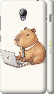 3D пластиковый глянцевый чехол 'Funny Capybara CEO Working' для Lenovo Vibe P1 изображение 1