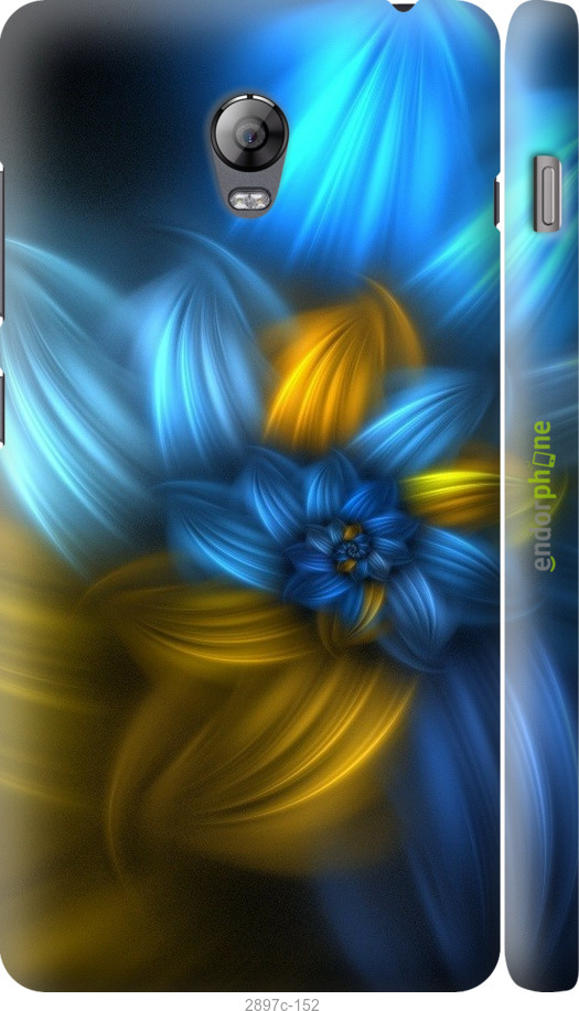 

3D пластиковий матовий чохол "Візерунок 46" для Lenovo Vibe P1, Синій