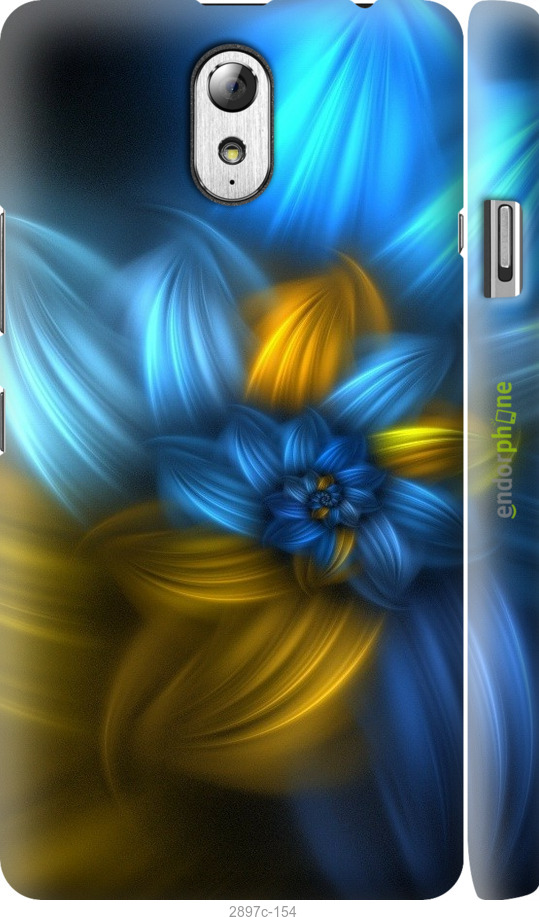 

3D пластиковий матовий чохол "Візерунок 46" для Lenovo Vibe P1m, Синій