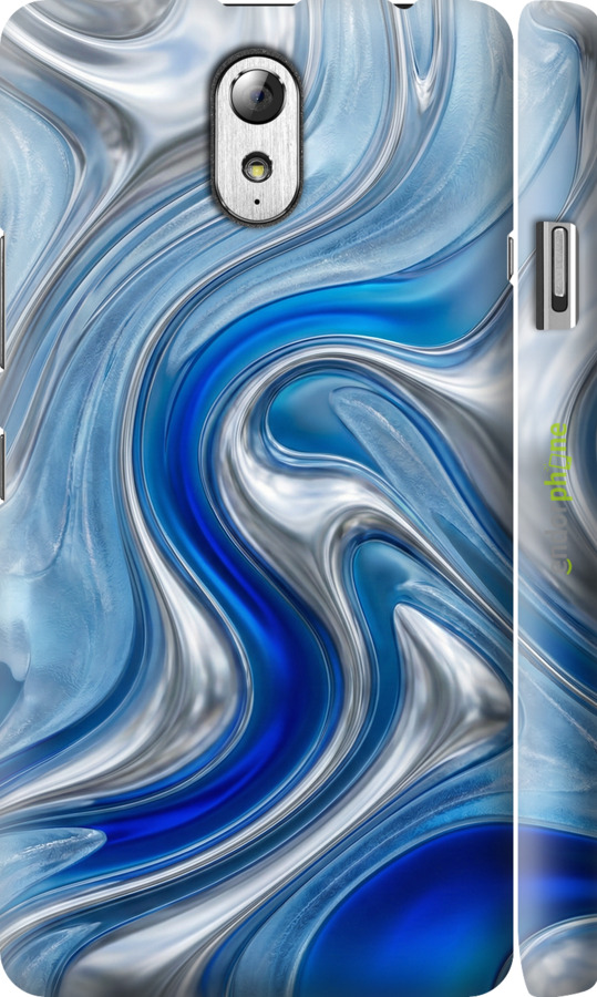 3D пластиковый матовый чехол Liquid Chrome для Lenovo Vibe P1m - 6781m-154 изображение 