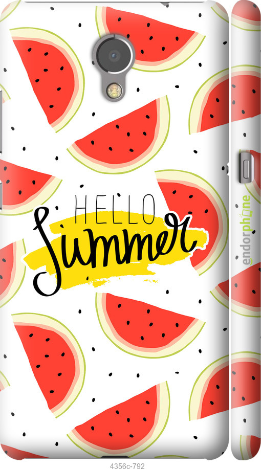 3D пластиковий матовий чехол Hello Summer для Lenovo Vibe P2 - 4356m-792 изображение 