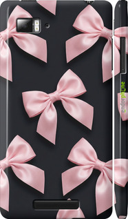 3D пластиковый матовый чехол Coquette Ribbons Dark Coquette для Lenovo Vibe Z K910 - 6767m-85 изображение 