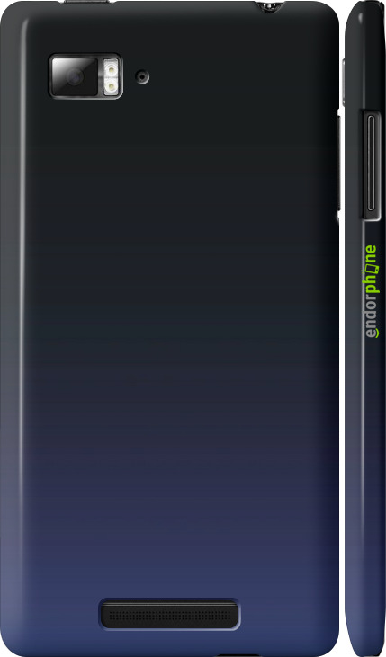 3D пластиковий матовий чехол Градієнт у темно-синьому стилі для Lenovo Vibe Z K910 - 6542m-85 изображение 