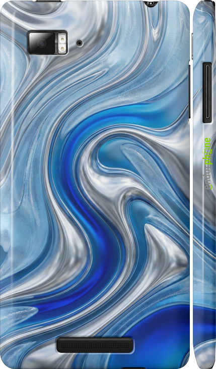 3D пластиковый матовый чехол Liquid Chrome для Lenovo Vibe Z K910 - 6781m-85 изображение 