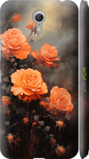 3D пластиковый глянцевый чехол Оранжевые розы для Lenovo ZUK Z1 - 5944c-461 изображение 