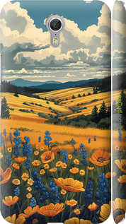 3D пластиковий глянцевий чехол Українське поле для Lenovo ZUK Z1 - 6082c-461 изображение 