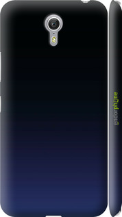 3D пластиковый глянцевый чехол Градиент в тёмно - синем стиле для Lenovo ZUK Z1 - 6542c-461 изображение 