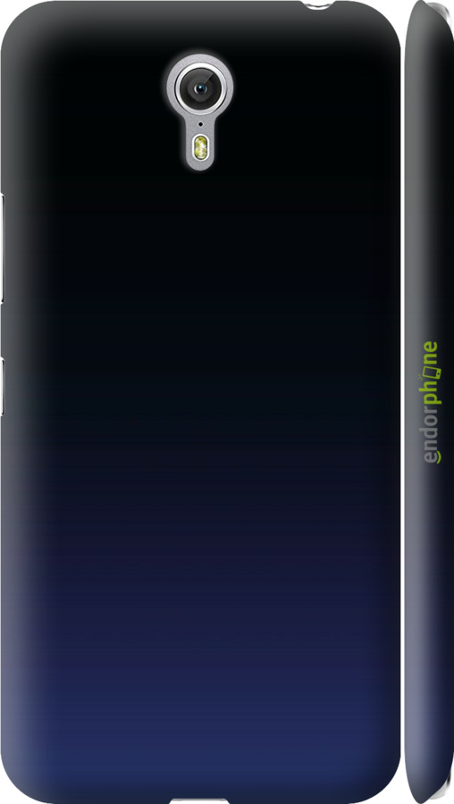 3D пластиковый глянцевый чехол Градиент в тёмно - синем стиле для Lenovo ZUK Z1 - 6542c-461 изображение 