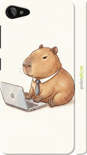 3D пластиковый матовый чехол 'Funny Capybara CEO Working' для Lenovo ZUK Z2 изображение 1