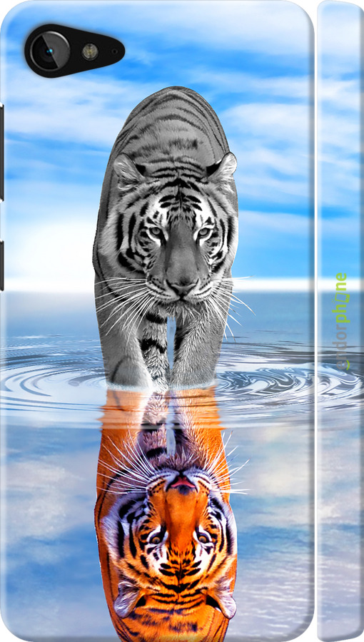 3D пластиковый матовый чехол Тигр для Lenovo ZUK Z2 - 6016m-827 изображение 