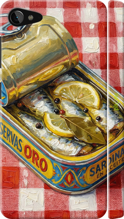 3D пластиковый матовый чехол Vintage Sardine Tin Phone для Lenovo ZUK Z2 - 6772m-827 изображение 
