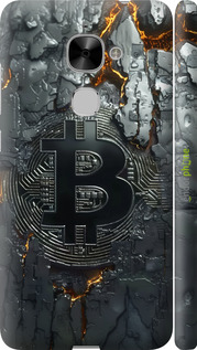 3D пластиковий глянцевий чехол Розпечений біткойн для LeTV LeEco Le 2 X620 - 6091c-463 изображение 