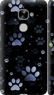 3D пластиковий глянцевий чехол З синіми відбитками лап для LeTV LeEco Le 2 X620 - 6441c-463 изображение 