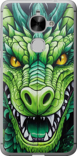 Силиконовый чехол Зелёный дракон для LeTV LeEco Le 2 X620 - 5816u-463 изображение 