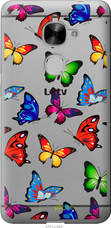 Силиконовый чехол Красочные мотыльки для LeTV LeEco Le 2 X620 - 4761u-463 изображение 