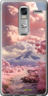 Силиконовый чехол Розовые облака для LG Zero - 5660u-476 изображение 