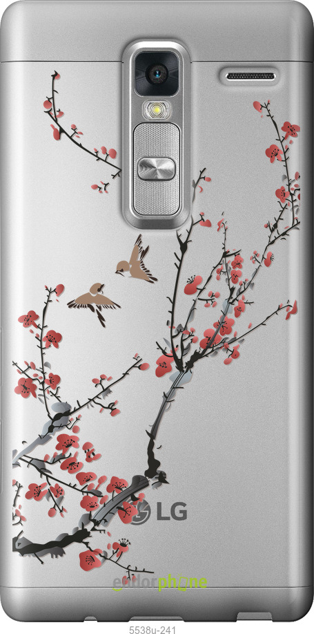 Силиконовый чехол Сакура v2 для LG Zero - 5538u-476 изображение 