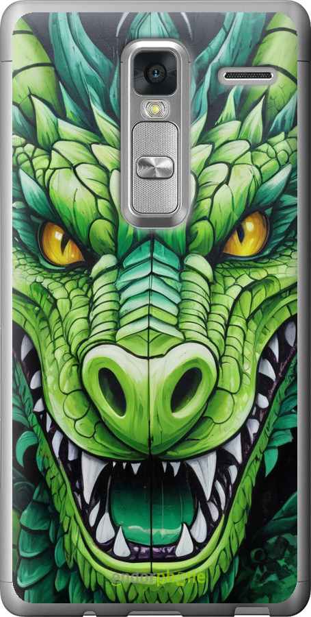 Силиконовый чехол Зелёный дракон для LG Zero - 5816u-476 изображение 