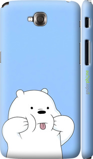 3D пластиковий глянцевий чехол Милий ведмедик для LG G Pro Lite Dual D686 - 6357c-440 изображение 