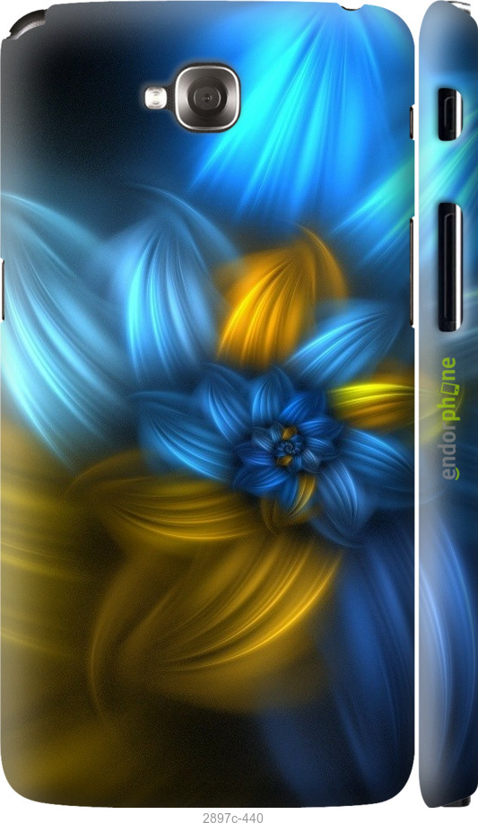

3D пластиковий матовий чохол "Візерунок 46" для LG G Pro Lite Dual D686, Синій