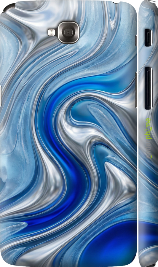 3D пластиковый глянцевый чехол Liquid Chrome для LG G Pro Lite Dual D686 - 6781c-440 изображение 