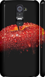 3D пластиковий глянцевий чехол Яблуко для LG G2 - 6022c-37 изображение 