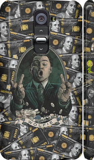 3D пластиковый глянцевый чехол Волк с валл стрит для LG G2 - 6287c-37 изображение 