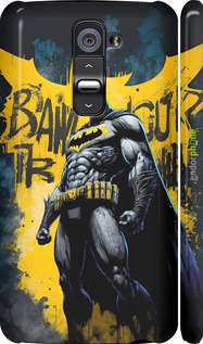 3D пластиковый глянцевый чехол Бетмен для LG G2 - 6290c-37 изображение 