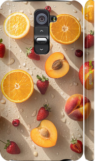 3D пластиковий глянцевий чехол Фрукти 3 для LG G2 - 6703c-37 изображение 