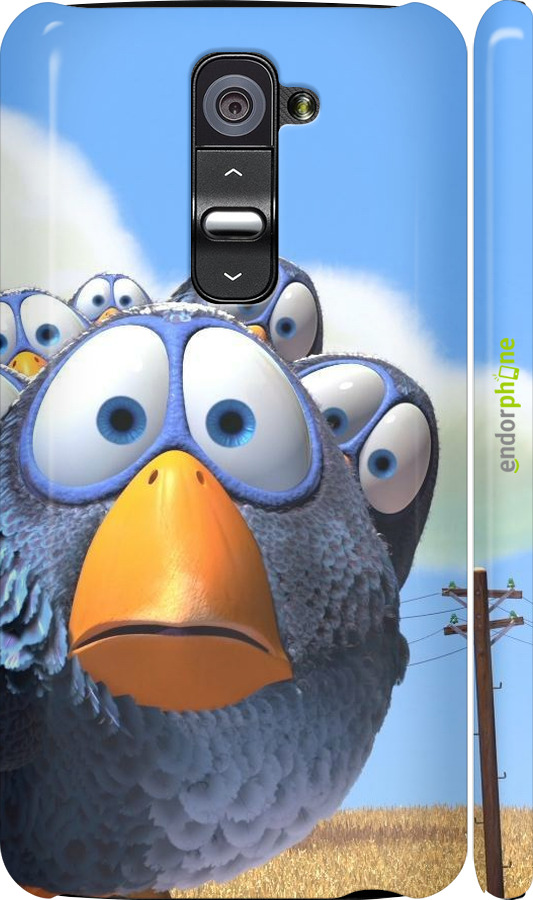 3D пластиковий глянцевий чехол Angry Birds для LG G2 - 6008c-37 изображение 