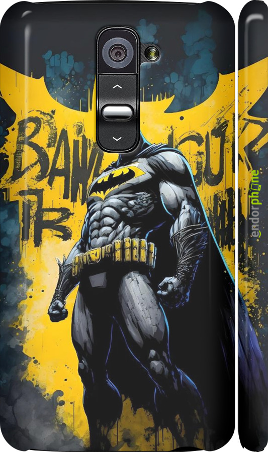 3D пластиковый глянцевый чехол Бетмен для LG G2 - 6290c-37 изображение 