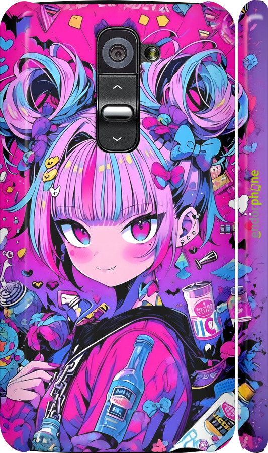 3D пластиковий глянцевий чехол Аніме мілаха для LG G2 - 6314c-37 изображение 