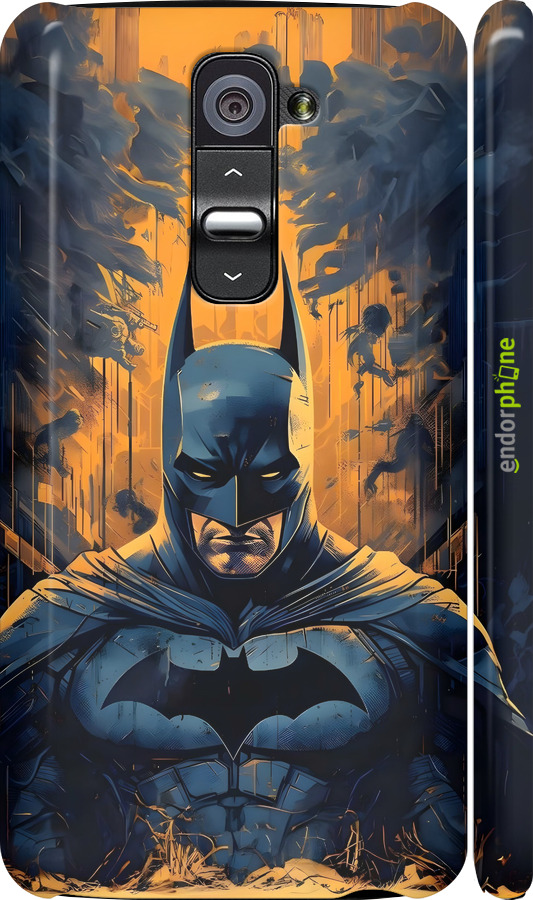 3D пластиковый глянцевый чехол Бэтмен для LG G2 - 6335c-37 изображение 