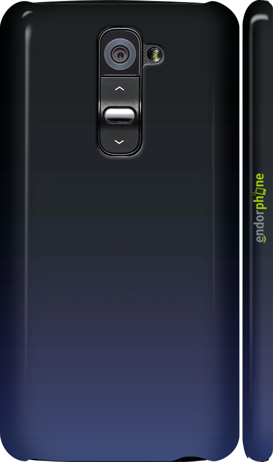 3D пластиковый глянцевый чехол Градиент в тёмно - синем стиле для LG G2 - 6542c-37 изображение 
