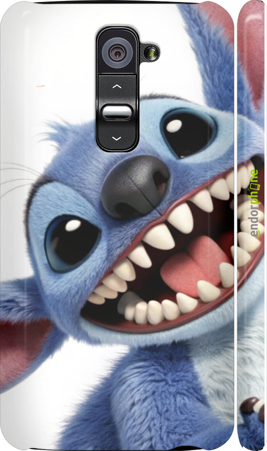 3D пластиковий глянцевий чехол Стіч для LG G2 - 6684c-37 изображение 