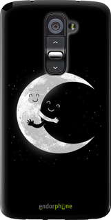 Силиконовый чехол Лунные объятия для LG G2 - 6508u-37 изображение 