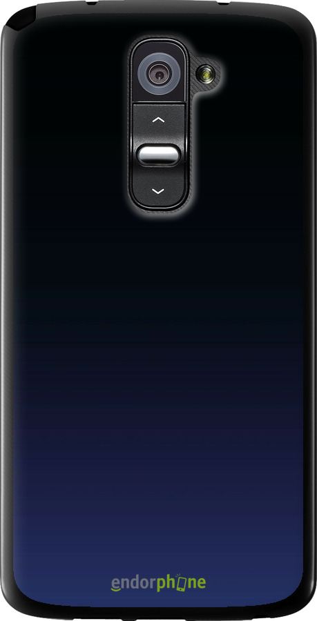 Силиконовый чехол Градиент в тёмно - синем стиле для LG G2 - 6542u-37 изображение 