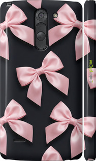 3D пластиковий матовий чехол Coquette Ribbons Dark Coquette для LG G3 Stylus D690 - 6767m-89 изображение 
