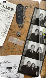 3D пластиковий матовий чехол Aesthetic Scrapbook Collage для LG G3 Stylus D690 - 6773m-89 изображение 
