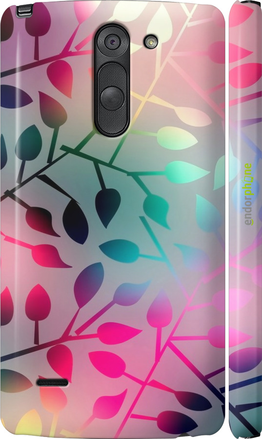 

3D пластиковий матовий чохол "Листя" для LG G3 Stylus D690