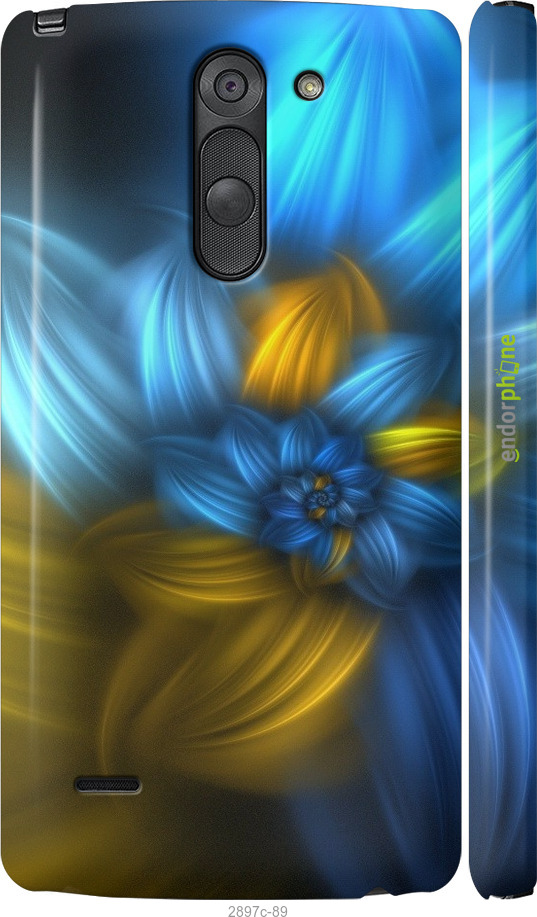 

3D пластиковий матовий чохол "Візерунок 46" для LG G3 Stylus D690, Синій