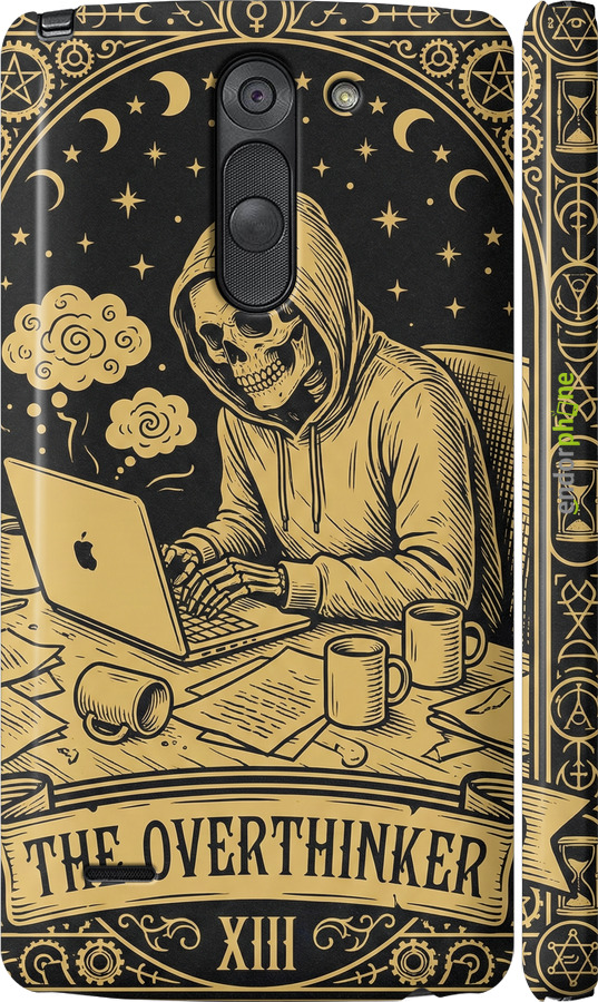 3D пластиковый матовый чехол The Overthinker для LG G3 Stylus D690 - 6774m-89 изображение 