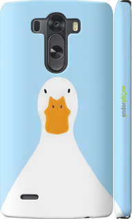 3D пластиковий глянцевий чехол Гусак для LG G3 dual D856 - 6350c-56 изображение 