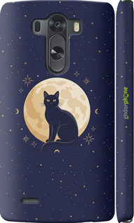 3D пластиковый глянцевый чехол Cute Cat Celestial/Witchy для LG G3 D855 - 6787c-47 изображение 