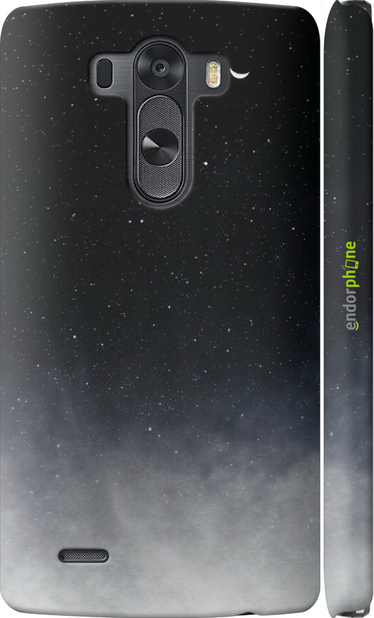3D пластиковый глянцевый чехол Сині хмари, Синій місяць для LG G3 dual D856 - 6396c-56 изображение 