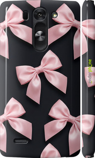 3D пластиковий матовий чехол Coquette Ribbons Dark Coquette для LG G3s D724 - 6767m-93 изображение 