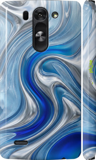3D пластиковый матовый чехол Liquid Chrome для LG G3s D724 - 6781m-93 изображение 
