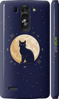 3D пластиковый матовый чехол 'Cute Cat Celestial/Witchy' для LG G3s D724 изображение 3